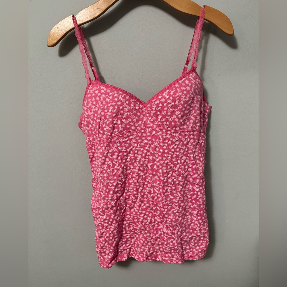 L.E.I cotton padded bustier top with padding y2k adjustable straps junior XL